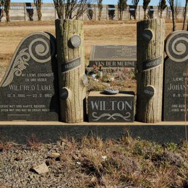 WILTON Wilfred Luke 1900-1963 &amp; Johanna Susanna 1911-1985