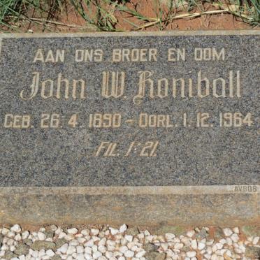 HONIBALL John W. 1890-1964