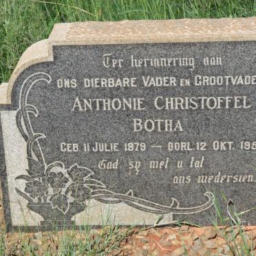 BOTHA Anthonie Christoffel 1879-1957