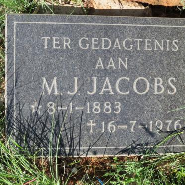 JACOBS M.J. 1883-1976