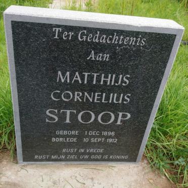 STOOP Matthijs Cornelius 1896-1912