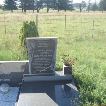 GOUWS Anna Elizabetha Johanna nee BRITS 1919-2003