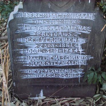PRETORIUS Heiltjie Magdalena nee VERMEULEN 1861-1944