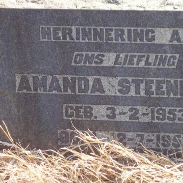 STEENKAMP Amanda 1953-1953