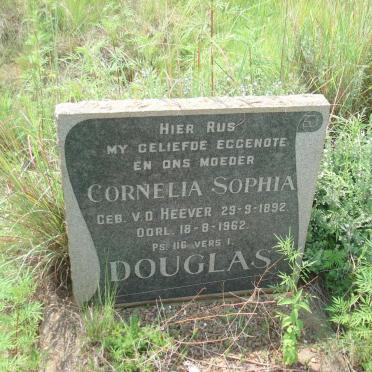 DOUGLAS Cornelia Sophia nee V.D. HEEVER 1892-1962