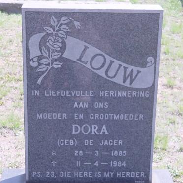 LOUW Dora nee DE JAGER 1885-1984