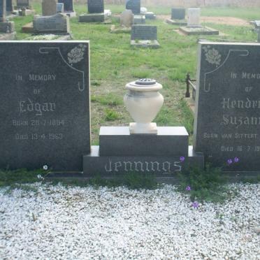 JENNINGS Edgar 1884-1963 &amp; Hendrika Suzanna 1892-1975