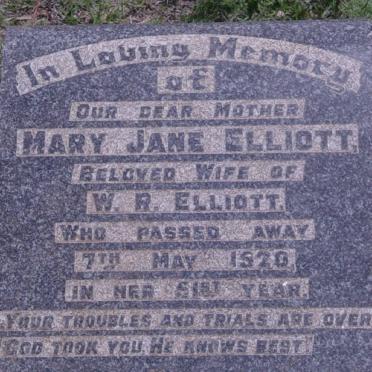 ELLIOTT Mary Jane -1920