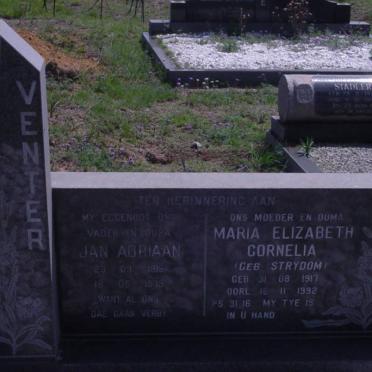 VENTER Jan Adriaan 1915-1979 &amp; Maria Elizabeth Cornelia STRYDOM 1917-1992