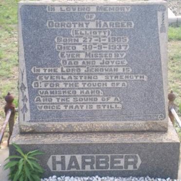 HARPER Dorothy nee ELLIOTT 1905-1937