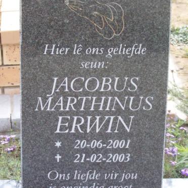 ERWIN Jacobus Marthinus 2001-2003