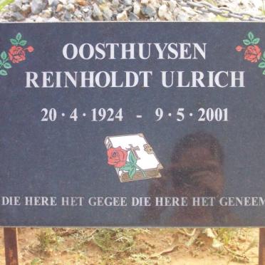 OOSTHUYSEN Reinholdt Ulrich 1924-2001