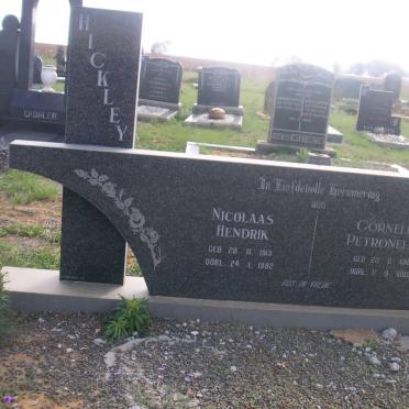 HICKLEY Nicolaas Hendrik 1913-1992 &amp; Cornelia Petronella 1910-1985