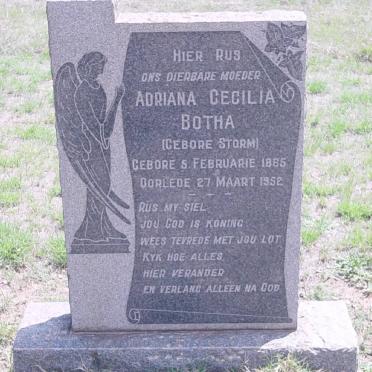 BOTHA Adriana Cecilia nee STORM 1885-1952