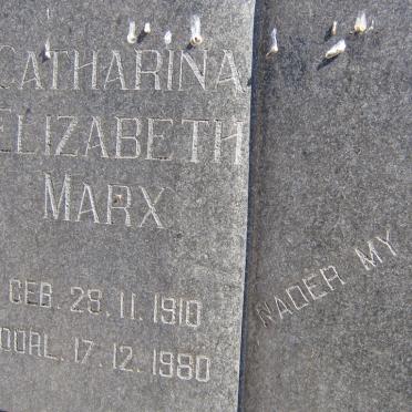 MARX Catharina Elizabeth 1910-1980