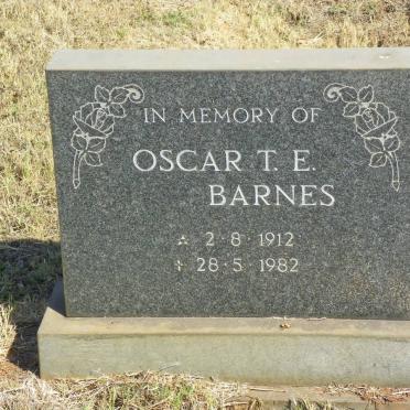 BARNES Oscar T.E. 1912-1982