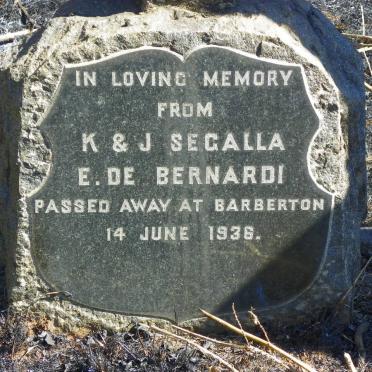 BERNARDI E., de  -1936