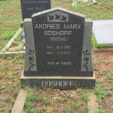 BOSHOFF Andries Marx 1926-1972