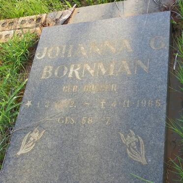 BORNMAN David A.J. 1920-1994 &amp; Johanna C. 1922-1965 _3