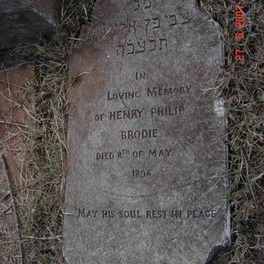 BRODIE Henry Philip -1894