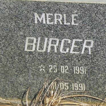BURGER Merle 1991-1991