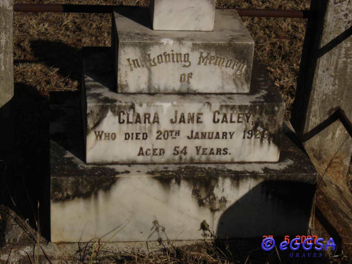 CALEY Clara Jane -1923