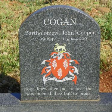 COGAN Bartholomew John Cooper 1942-2009