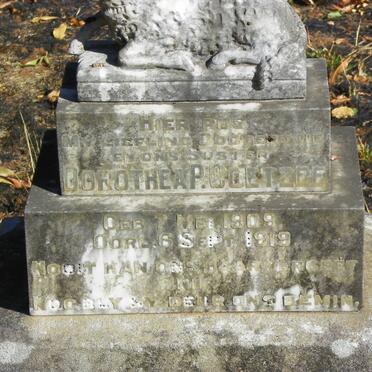 COETZEE Dorothea P. 1909-1919 _1