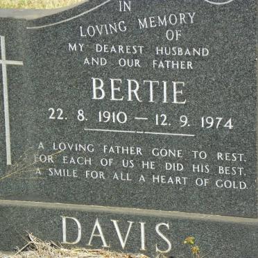 DAVIS Bertie 1910-1974