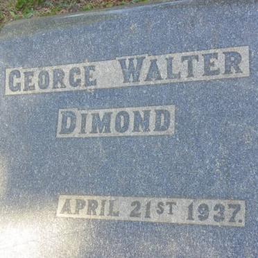 DIMOND George Walter -1937