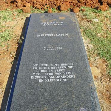 EBERSOHN Johannes Jacobus 1944-2013