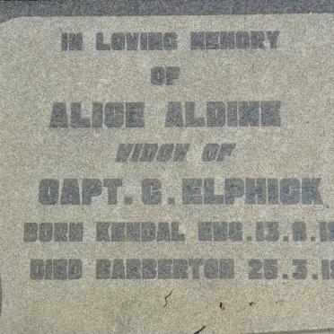 ELPHICK Alice Aldine 1879-1950