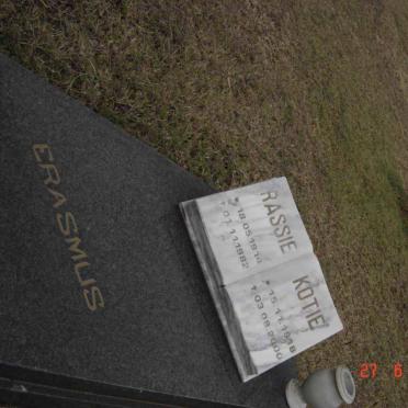 ERASMUS Rassie 1914-1982 &amp; Kotie 1918-2000