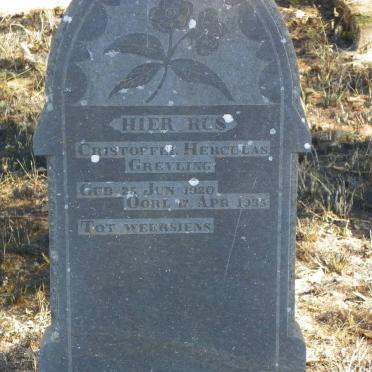 GREYLING Cristoffel Herculas 1920-1935