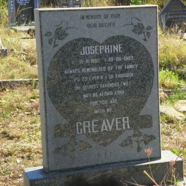 GREAVER Josephine 1902-1993