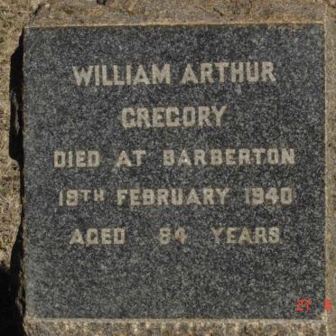 GREGORY William Arthur  -1940