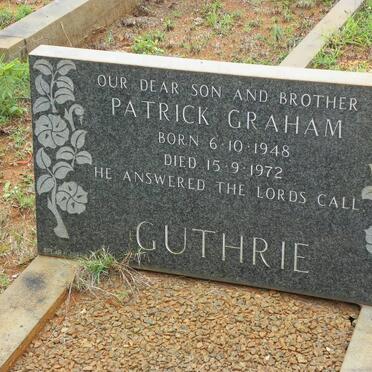 GUTHRIE Patrick Graham 1948-1972