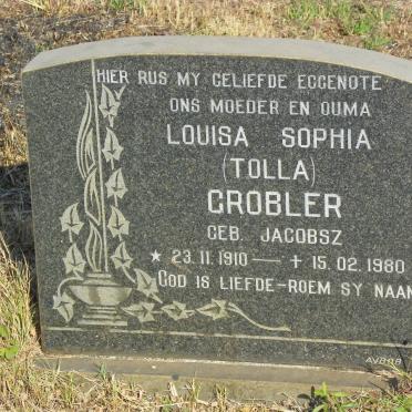 GROBLER Louisa Sophia nee JACOBSZ 1910-1980