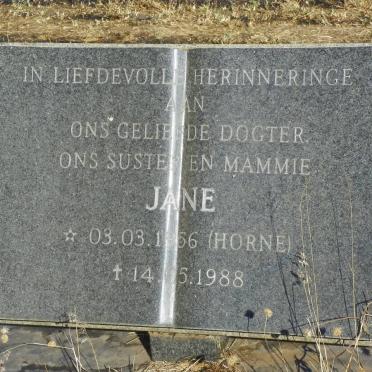 HORNE Jane 1956-1988