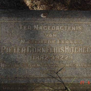 HITCHCOCK  Pieter Cornelius 1892-1922