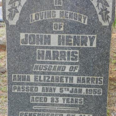 HARRIS John Henry -1955