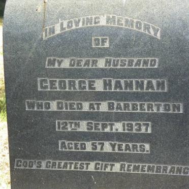 HANNAN George -1937