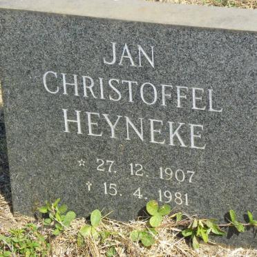 HEYNEKE Jan Christoffel 1907-1981