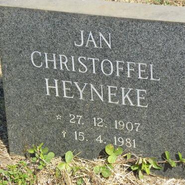 HEYNEKE Jan Christoffel 1907-1981