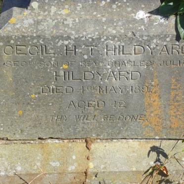 HILDYARD Cecil H.T. -1897
