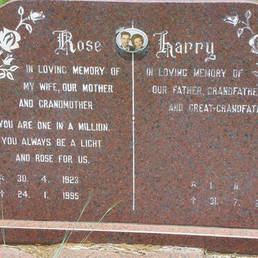 HOLTZHAUSEN Harry 1918-2003 & Rosa 1923-1995