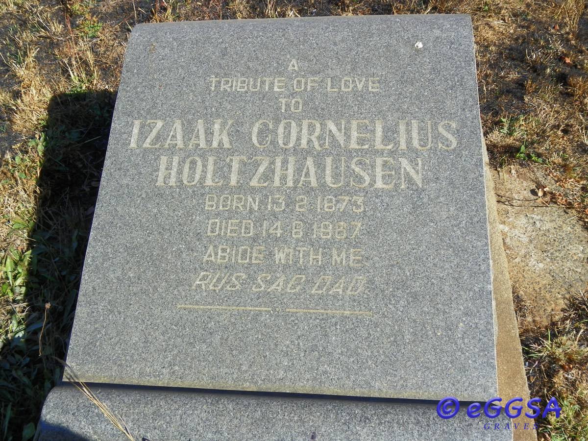 HOLTZHAUSEN Izaak Cornelius 1873-1967