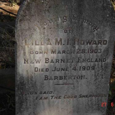 HOWARD Lilla M.I. 1903-1909