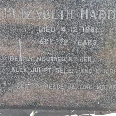 HADDAD Elizabeth -1961