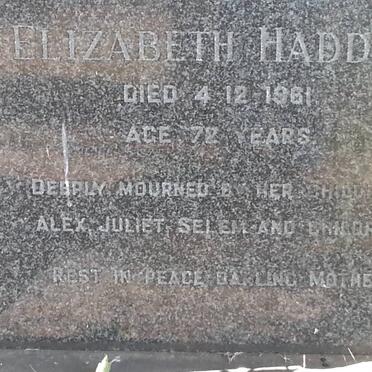 HADDAD Elizabeth -1961